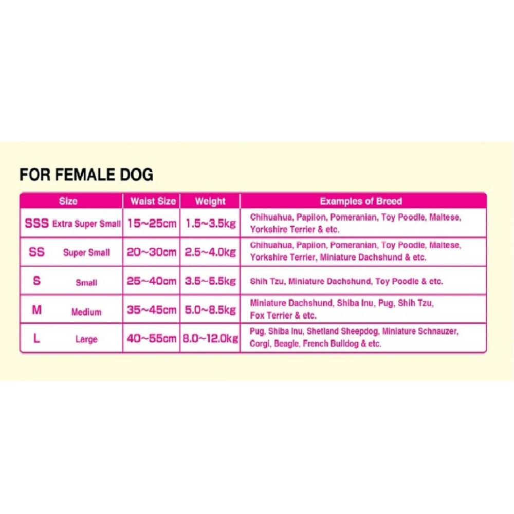 Disposable Manner Wear for Female Dogs
