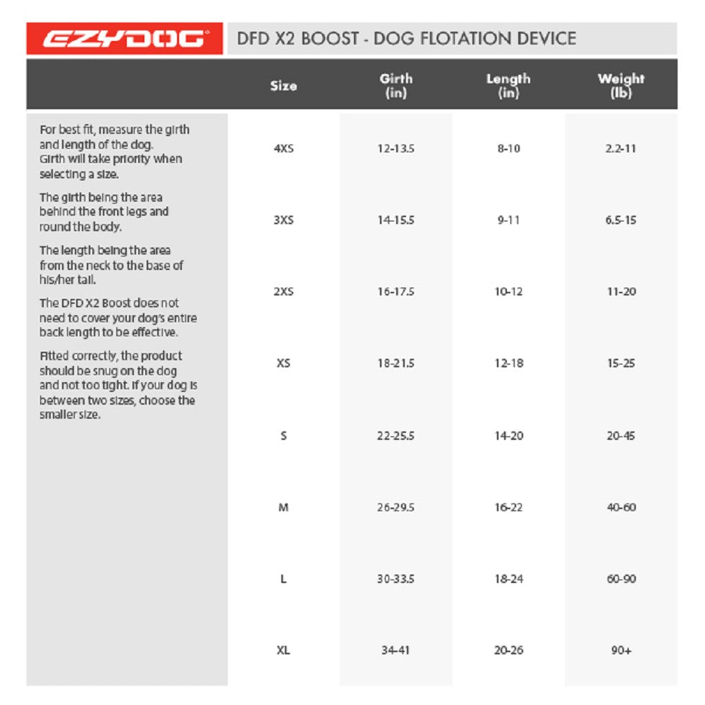 DFD X2 Boost Dog Life Jacket