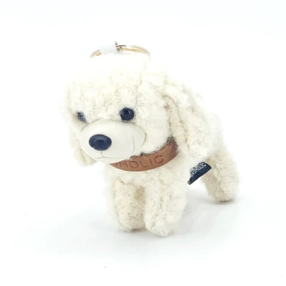 Poodle Charm (Brown/White/Black)