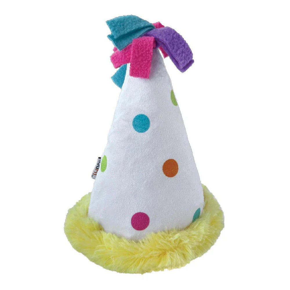Birthday Hat Crinkle Dog Plush Toy