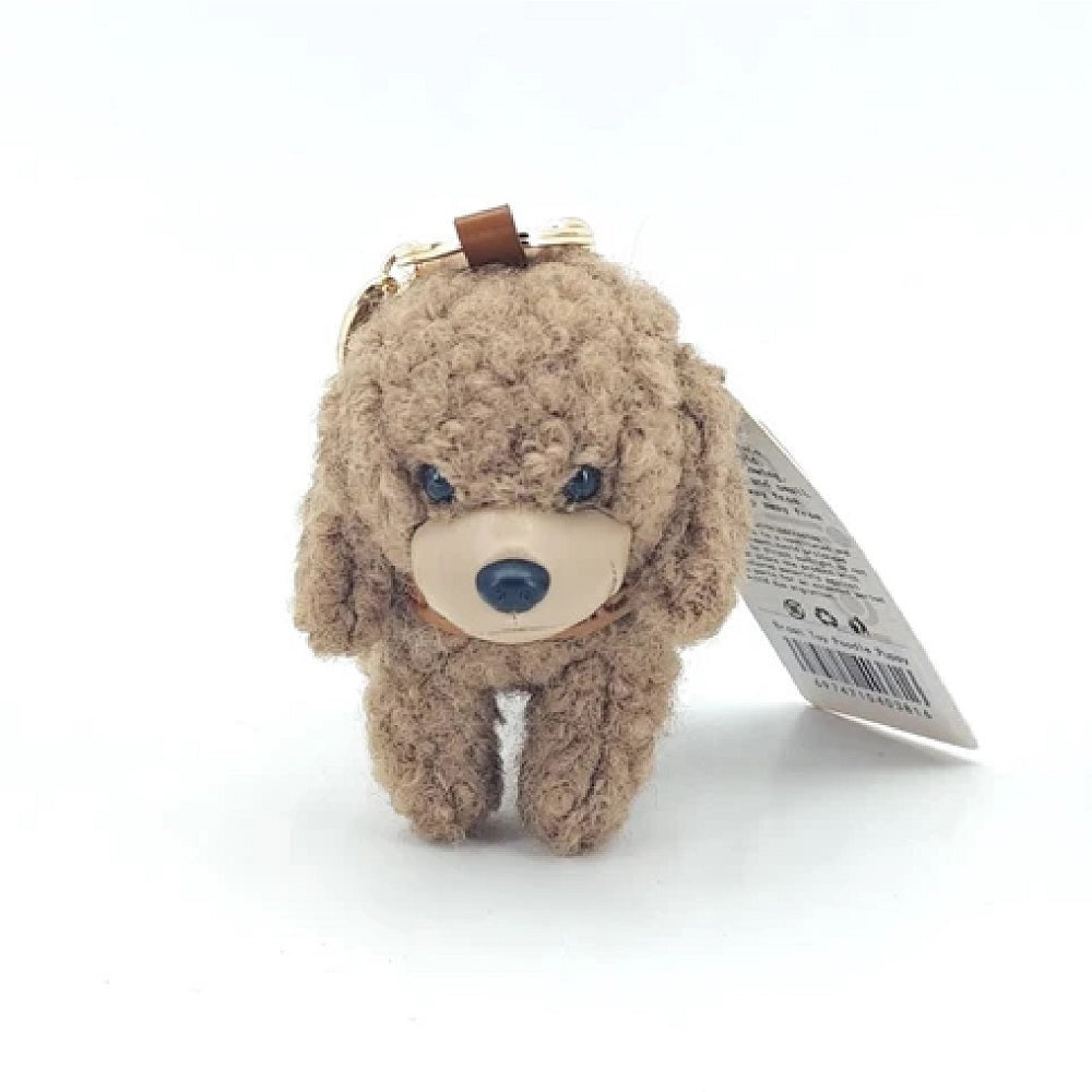 Poodle Charm (Brown/White/Black)