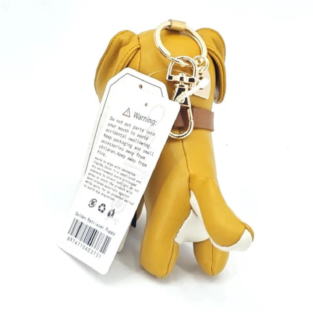 Golden Retriever Leather Charm