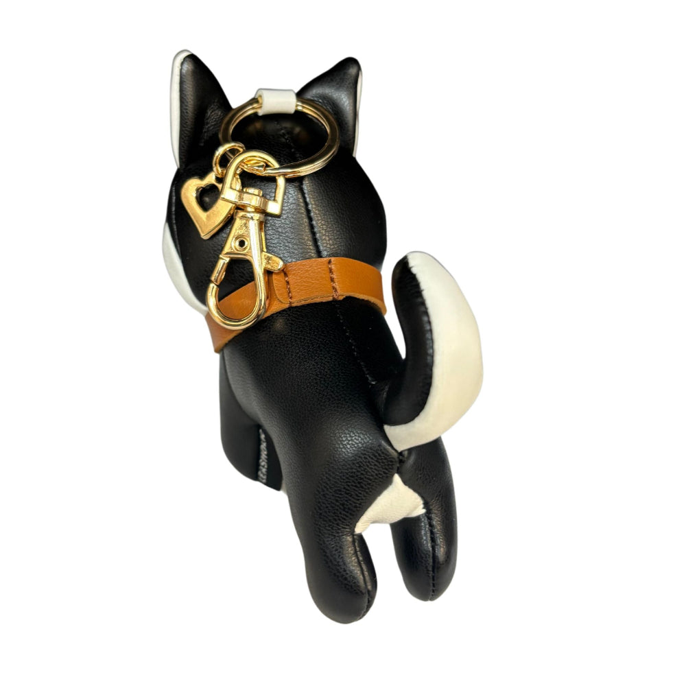 Husky Leather Charm (Brown/Black)