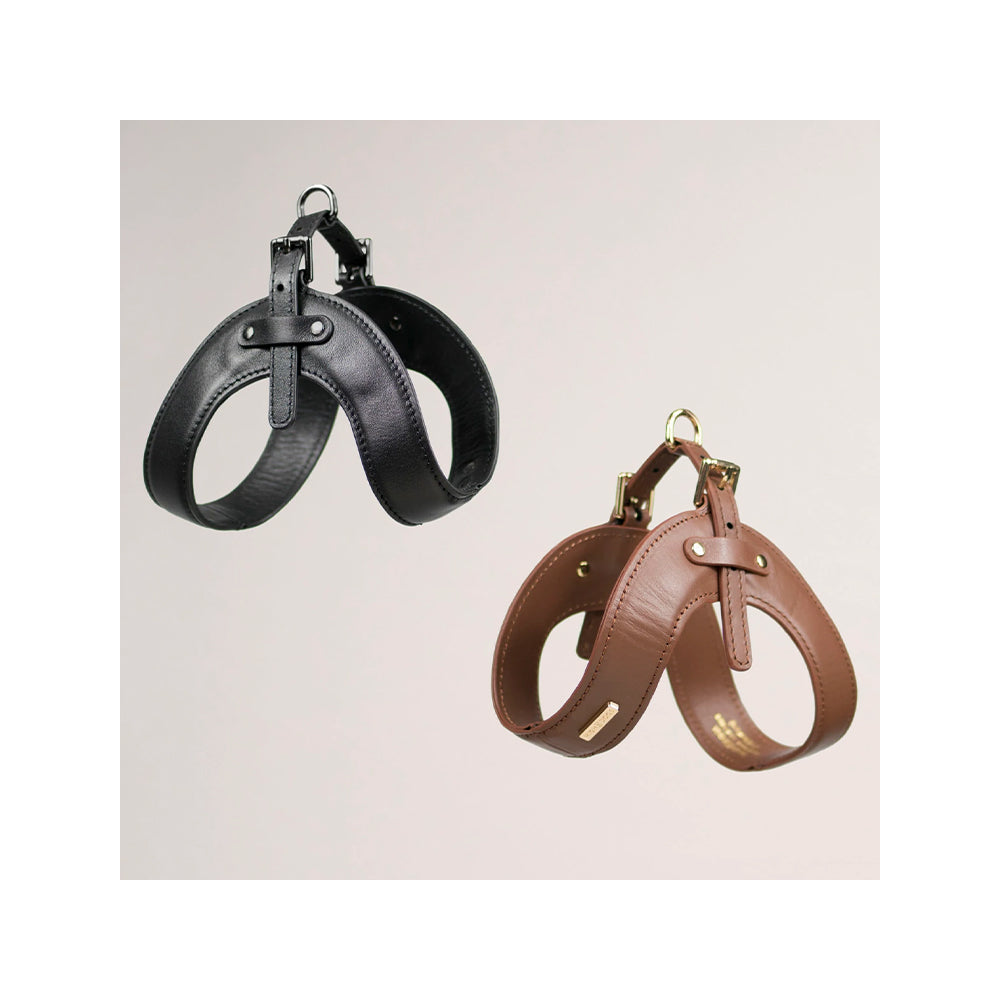 Metro Petite Dog Leather Harness