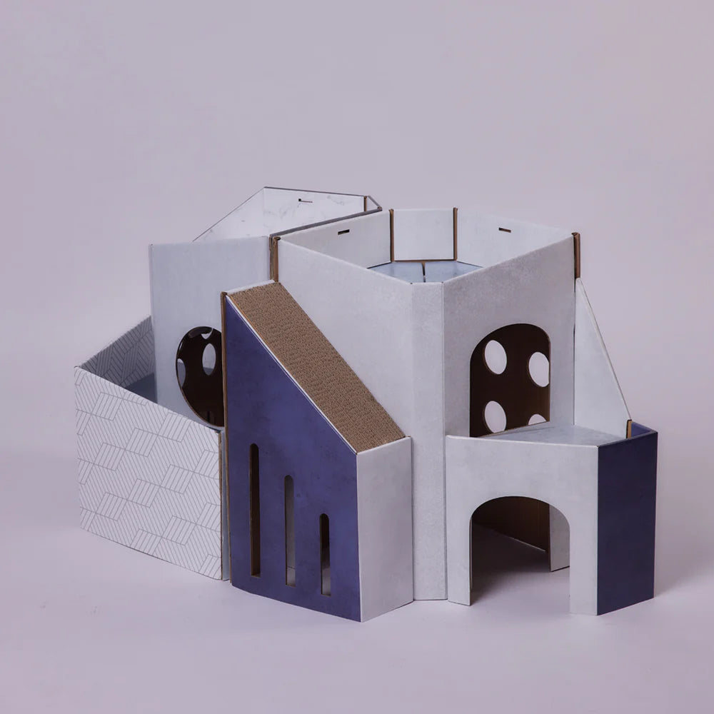 Mini Cat Mansion Foldable Cat House - D1 The Shadow Mansion