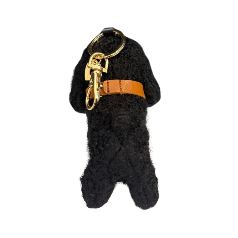 Poodle Charm (Brown/White/Black)
