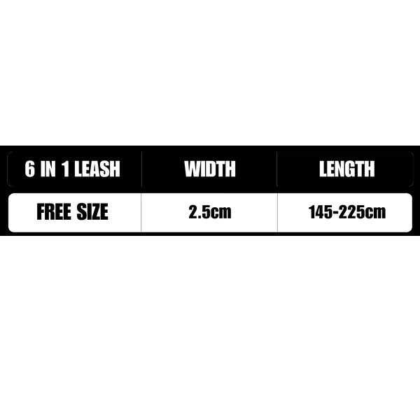 6 in 1 Multi-functional Hands-Free Dog Leash