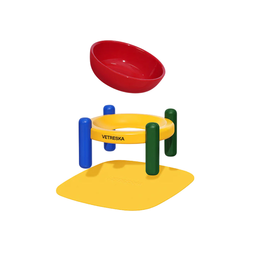 Chroma Ceramic Pet Bowl & Mat Set