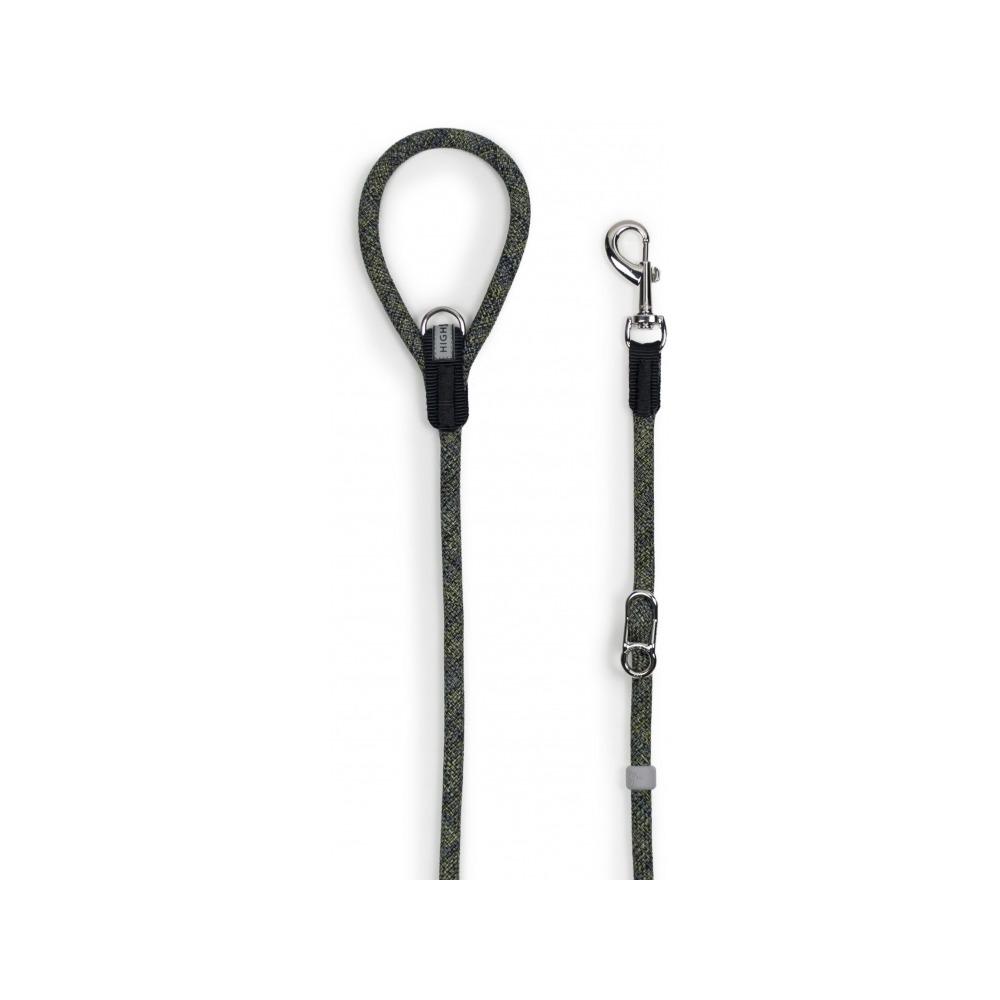 High5Dogs - Leader Leash - Leisure style Grey Melange