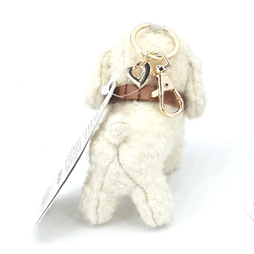 Poodle Charm (Brown/White/Black)