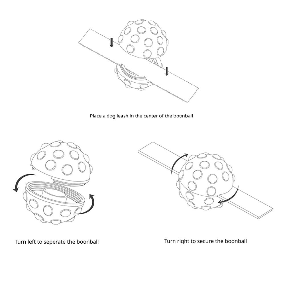 Soft BoonBall for Dog Leash Use