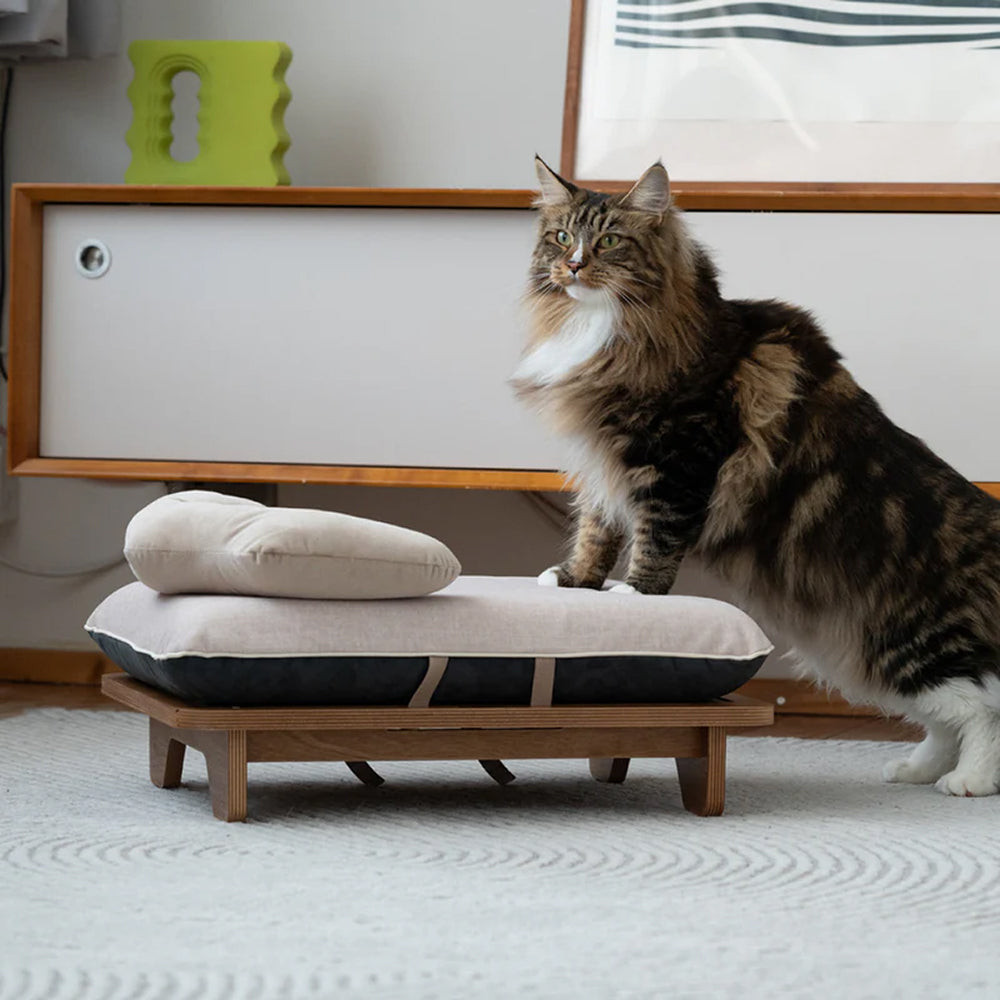 Surro Pet Bed Birch Wood Frame Set