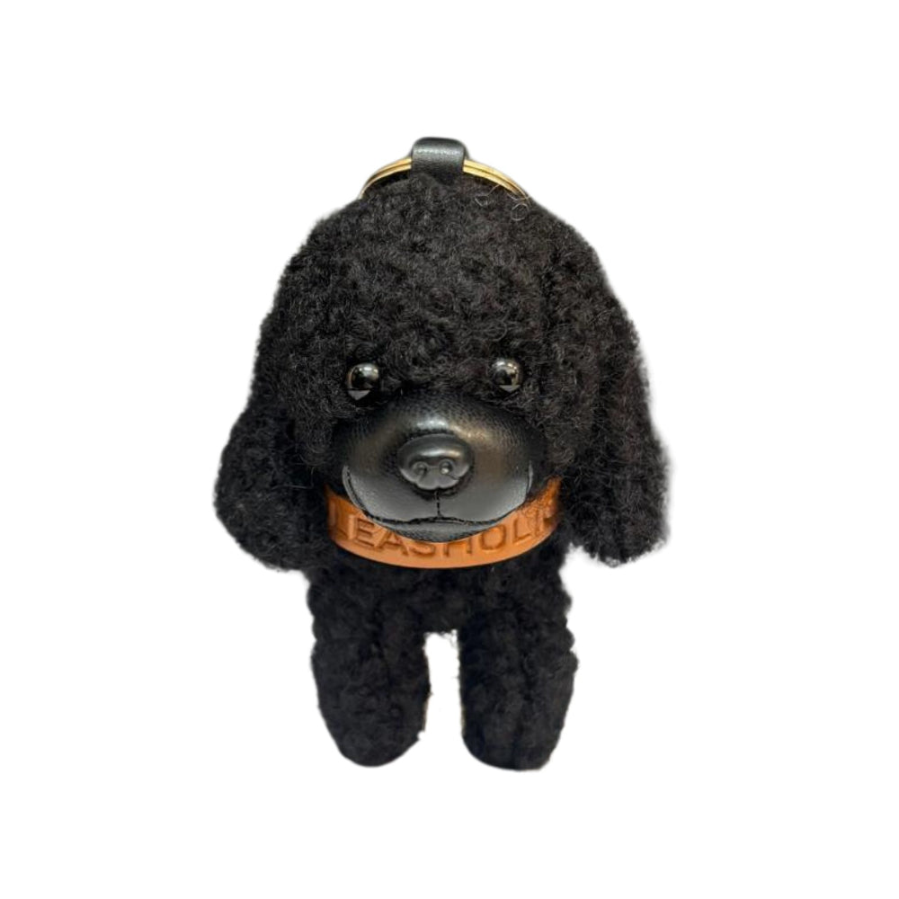 Poodle Charm (Brown/White/Black)