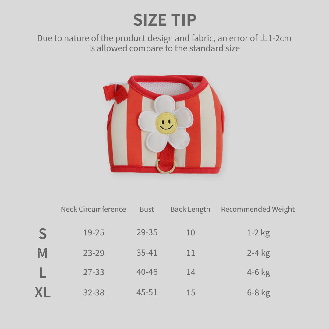 Smile Daisy Harness for Dogs & Cats