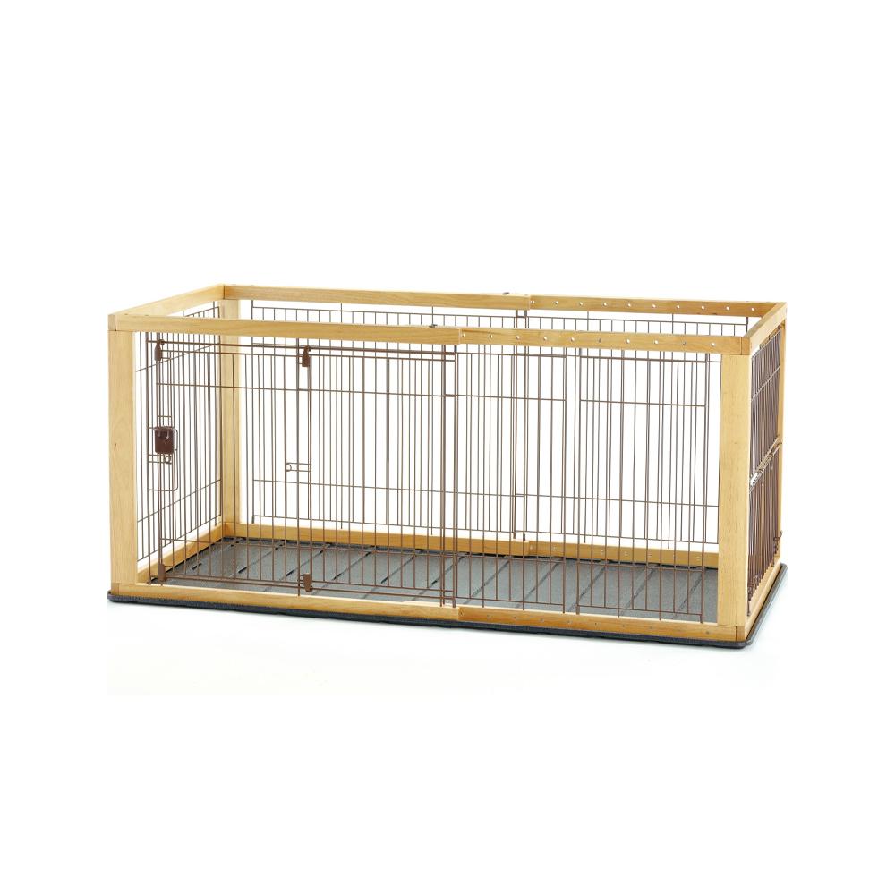 Richell - Wooden Expandable Pet Crate 