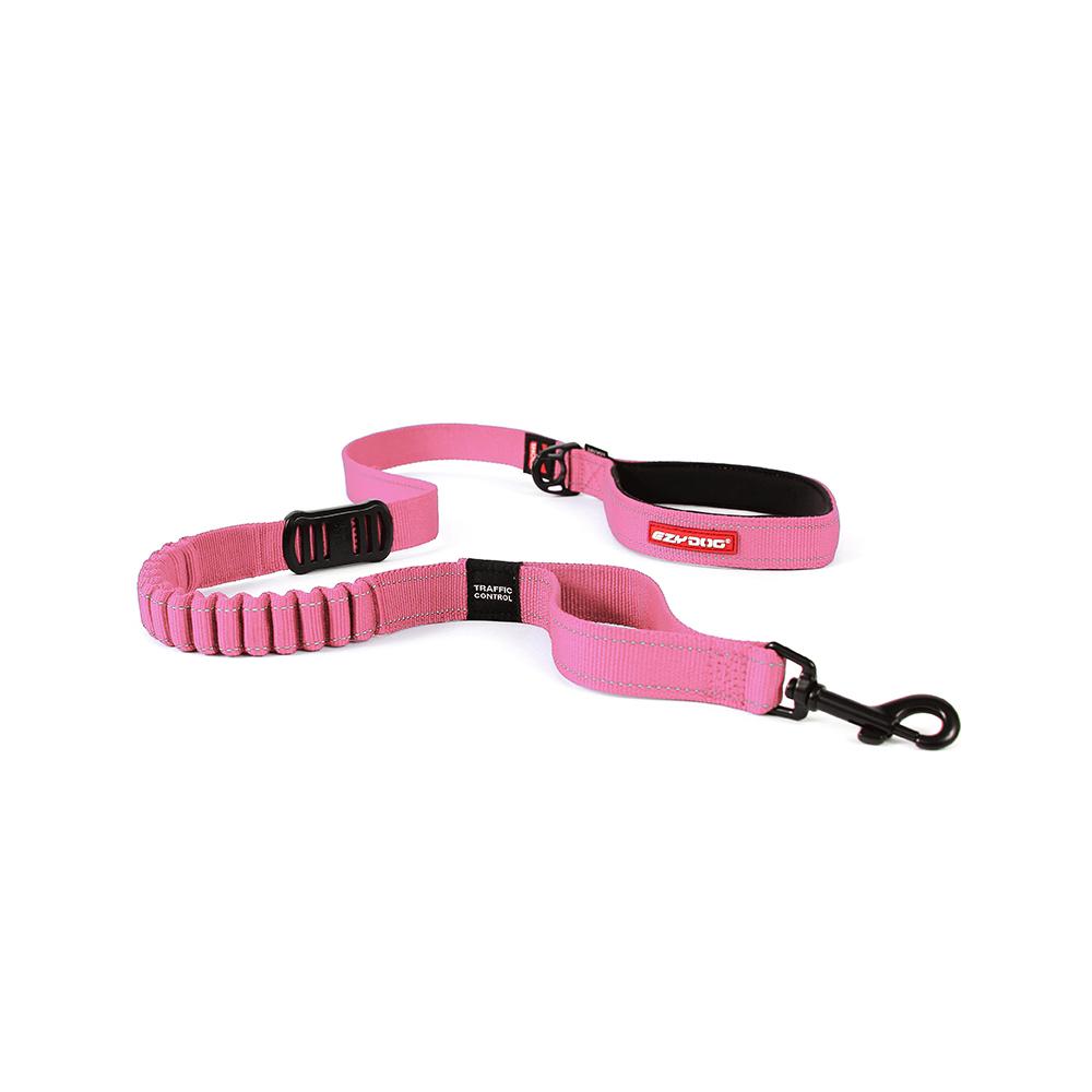 Ezydog - Zero Shock Dog Leash Pink